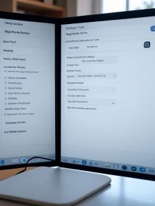 QoS settings interface showing device prioritization